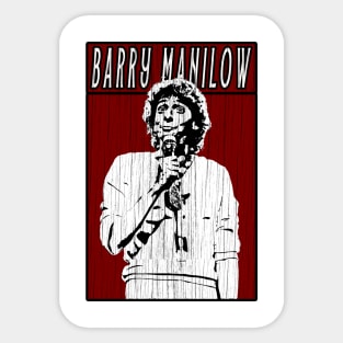 Retro Vintage Barry Manilow Sticker